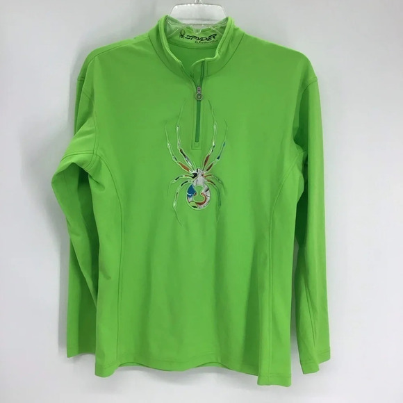Spyder Youth 1/4 Zip-Up Long Sleeve Base Layer Shirt Embroidered Logo Size XL - Picture 1 of 9